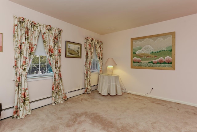 view of carpeted empty room