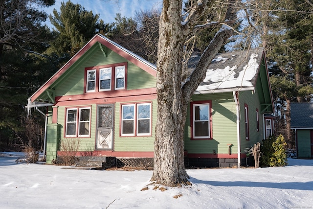 view of front of home