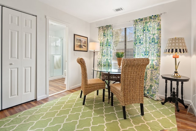 dining room featuring hardwood / wood-style floors