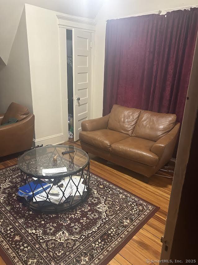 living room featuring hardwood / wood-style floors