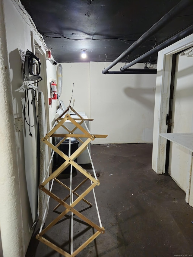 view of basement