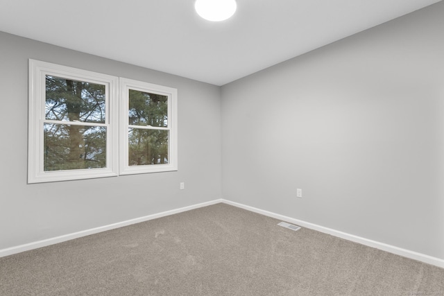 spare room featuring carpet flooring