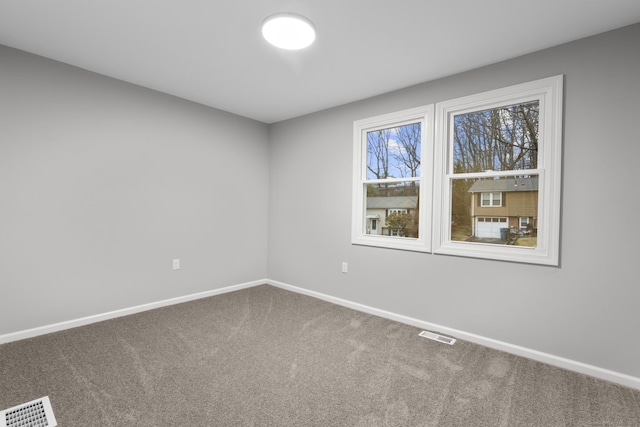 view of carpeted empty room