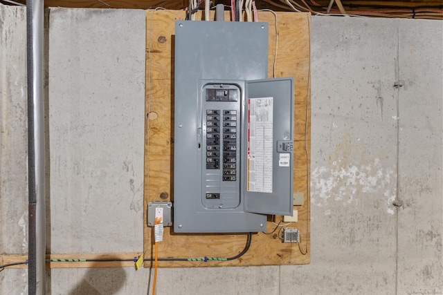 utility room featuring electric panel