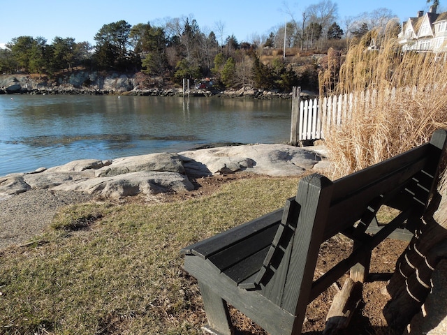 view of water feature