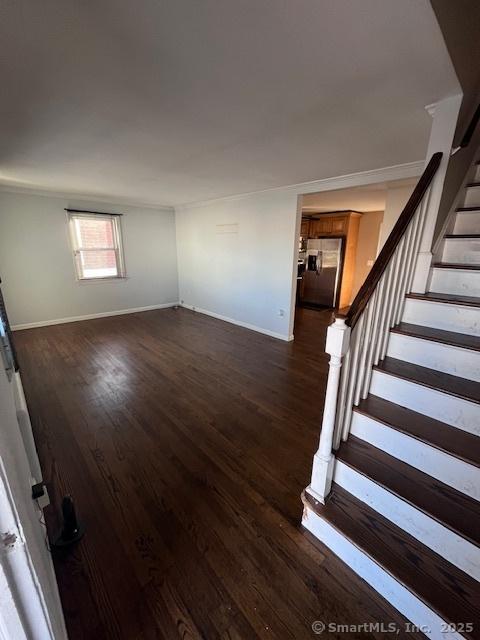 interior space featuring dark hardwood / wood-style flooring