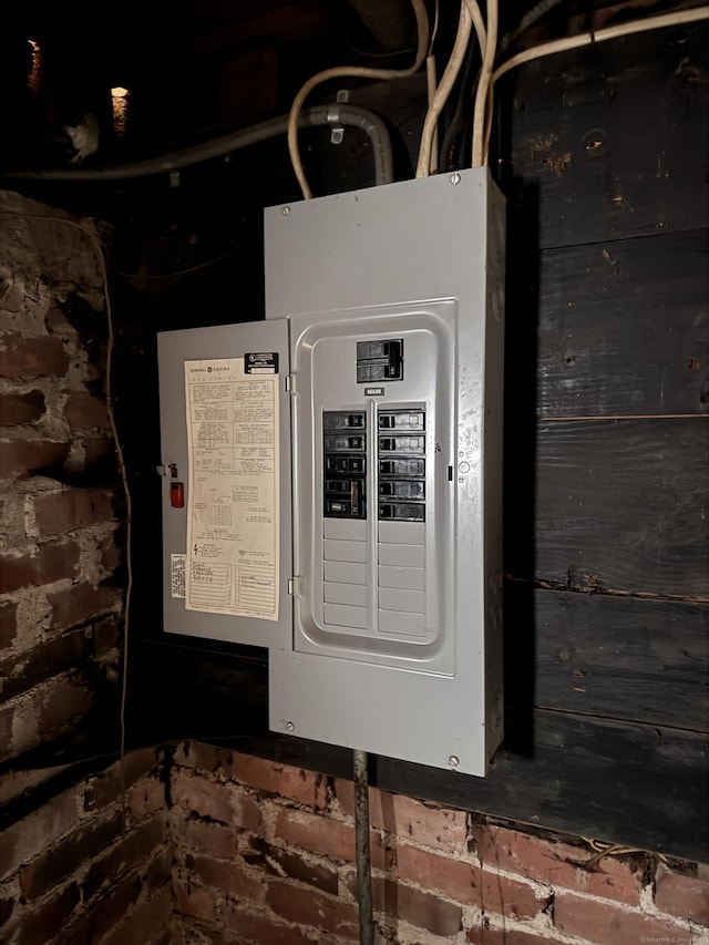 utility room with electric panel