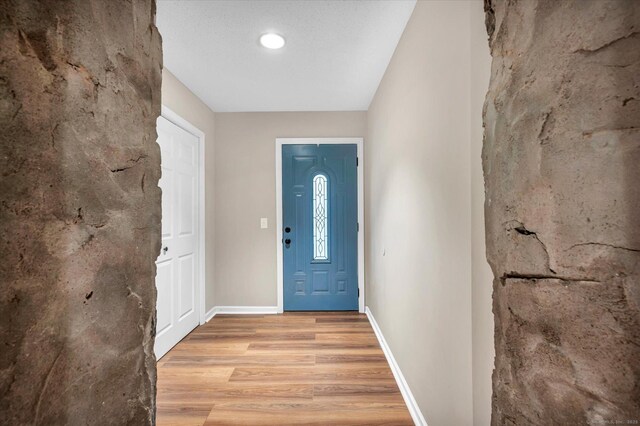 entrance foyer featuring light hardwood / wood-style flooring