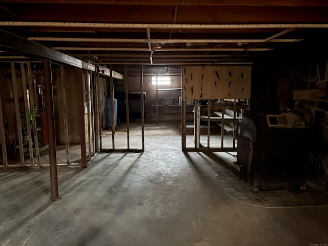 view of basement