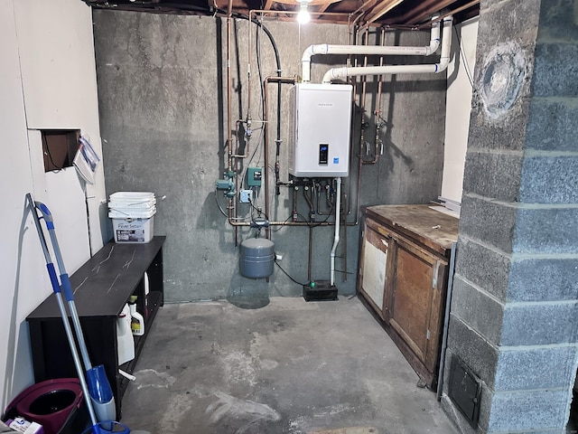 utilities featuring tankless water heater