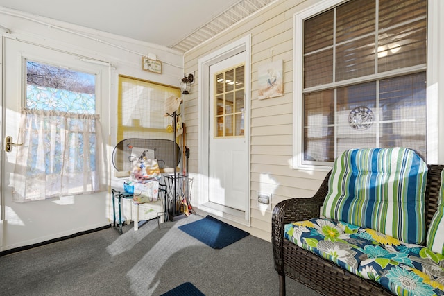 view of sunroom / solarium