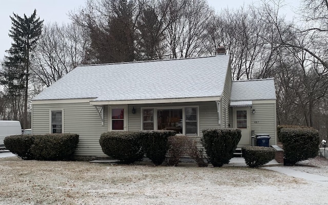 view of front of home