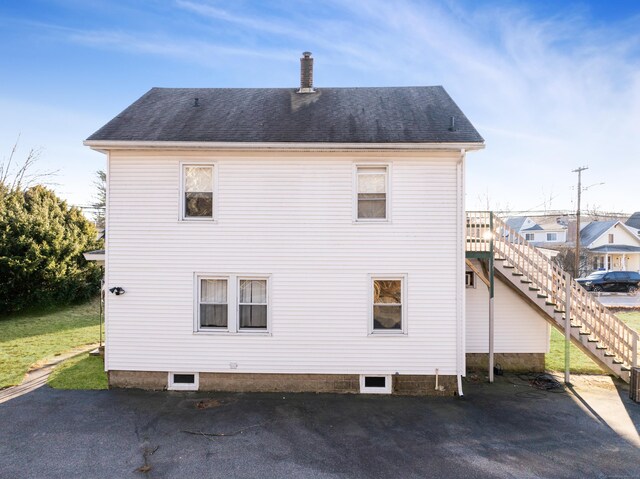 view of rear view of property