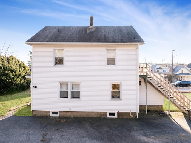 view of back of property