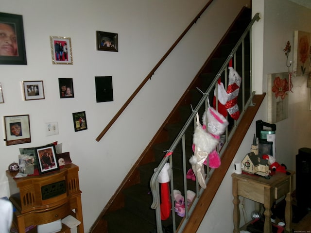 view of stairway