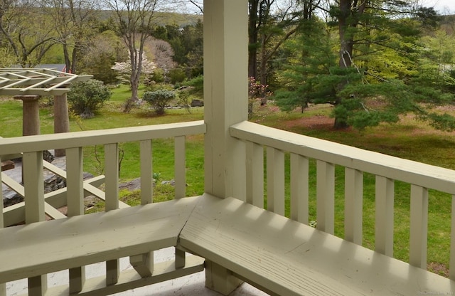 exterior space with a porch