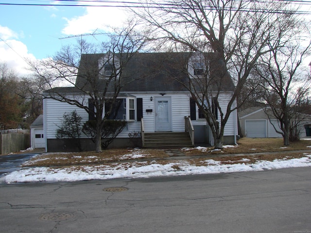 view of cape cod house