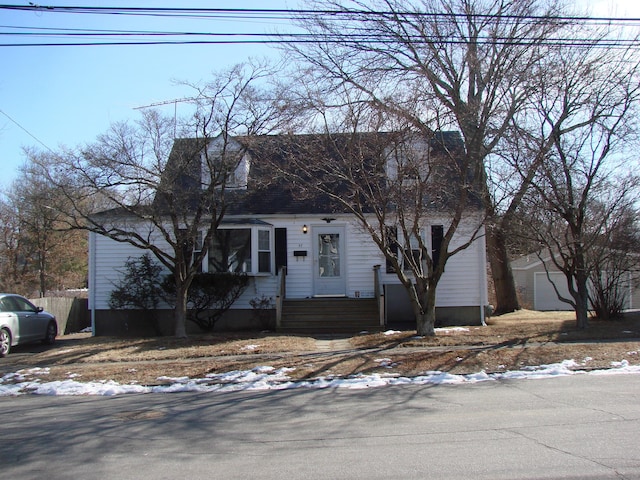 view of cape cod house