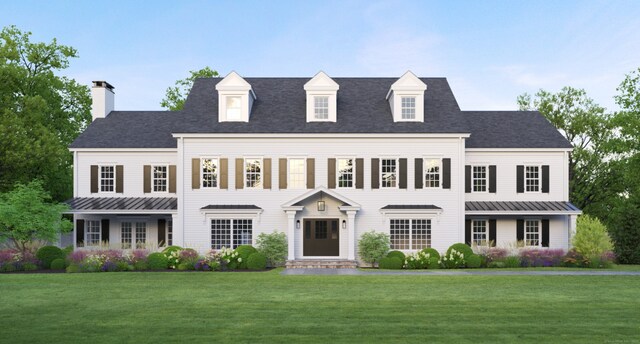 11 Winterset Rd, Greenwich, CT 06830 - view of front of home with a front lawn