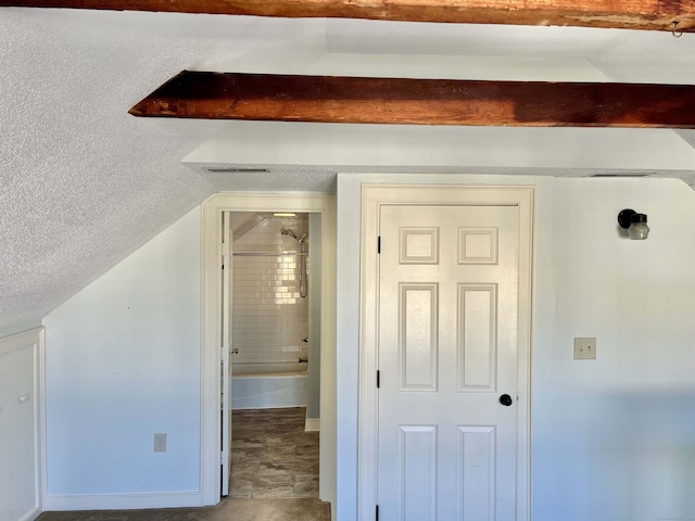 bonus room with lofted ceiling