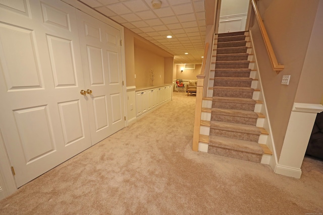 interior space with light colored carpet