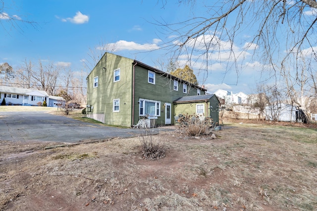 view of back of property