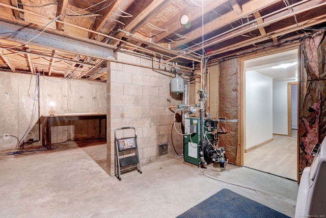 view of basement