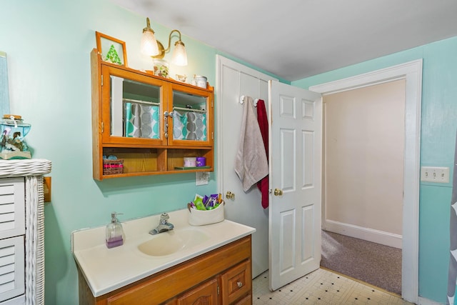 bathroom with vanity