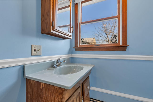 bathroom featuring vanity