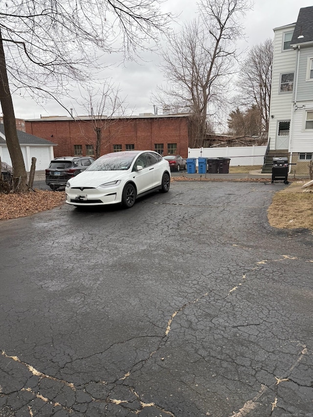 view of vehicle parking