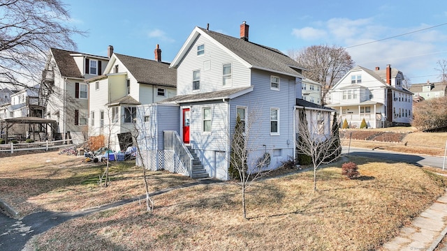 exterior space with a lawn