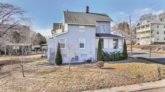 exterior space with a lawn