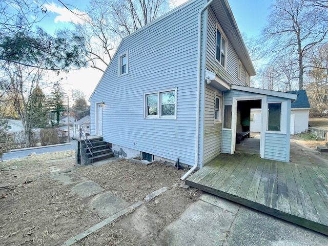 view of rear view of property