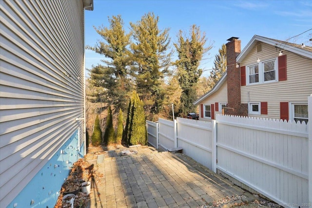 view of home's exterior featuring a patio