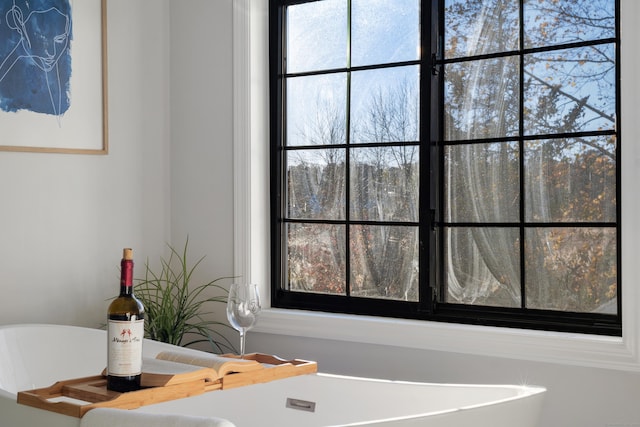 bathroom with a tub