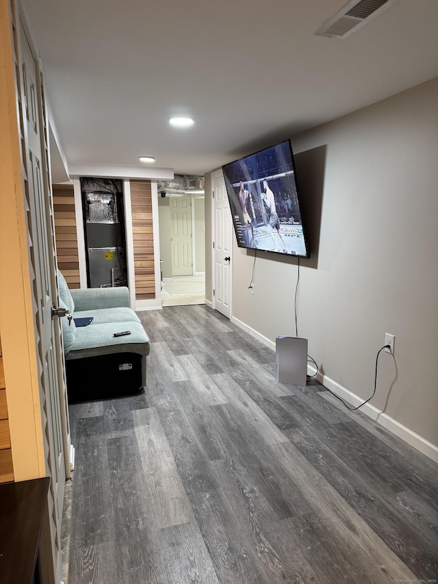 interior space featuring hardwood / wood-style floors