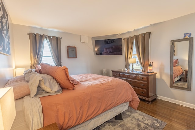 bedroom featuring hardwood / wood-style floors