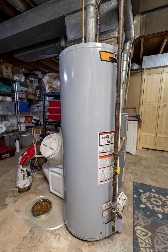 utilities featuring water heater