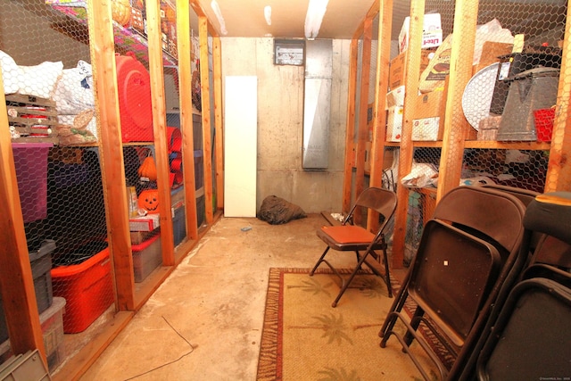 view of basement