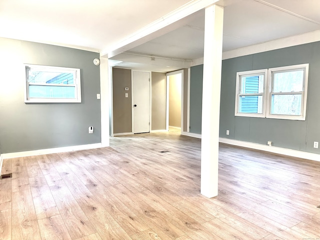 interior space featuring light wood-type flooring