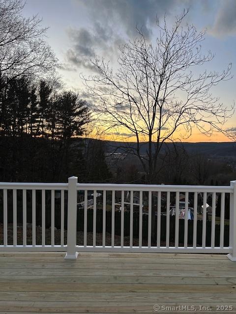 view of deck at dusk