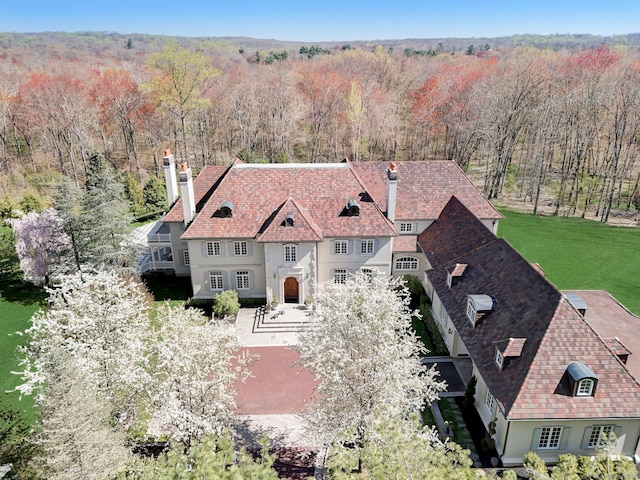 4 Cowdray Park Dr, Greenwich, CT 06831 - drone / aerial view featuring a view of trees