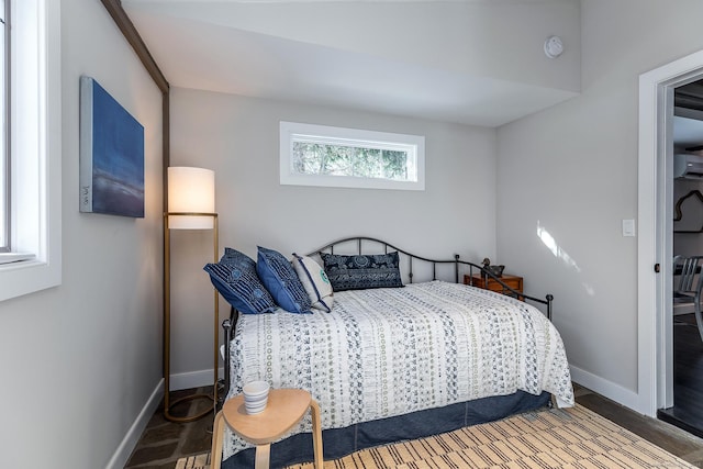 bedroom featuring wood-type flooring