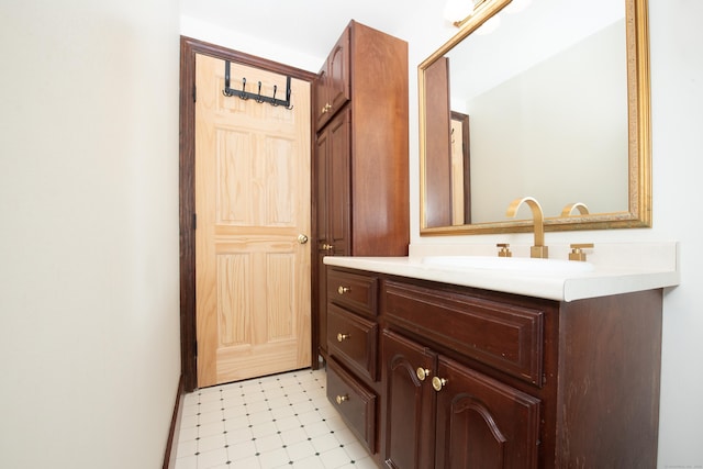 bathroom with vanity