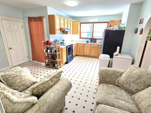 kitchen with appliances with stainless steel finishes