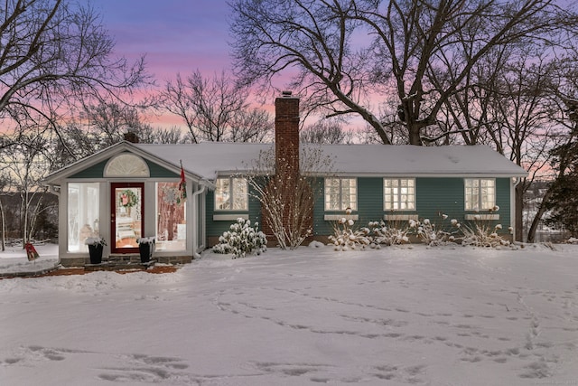 view of ranch-style house