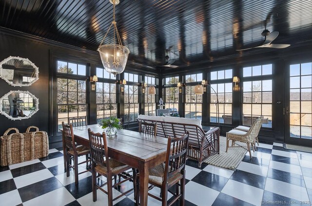 114 Walkley Hill Rd, Haddam, CT 06438 - sunroom / solarium featuring healthy amount of natural light and a chandelier