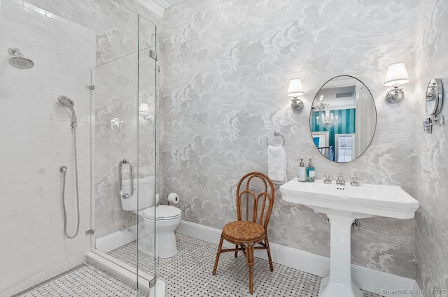 114 Walkley Hill Rd, Haddam, CT 06438 - bathroom featuring a shower stall and toilet