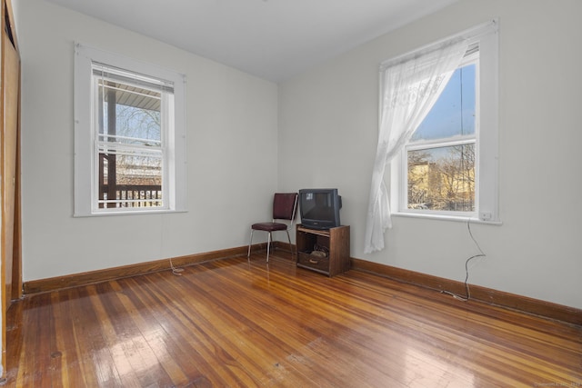 interior space featuring dark hardwood / wood-style flooring