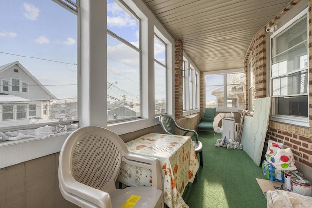 view of sunroom / solarium